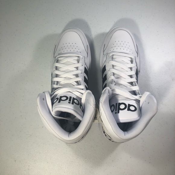 Adidas Entrapment Mid Sneakers Men’s Size 10 White Core Black - Picture 3 of 9